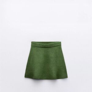 Zara Green Mini Skirt